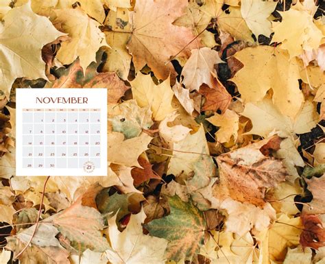 November Desktop Calendar — The Sampson House 2.0