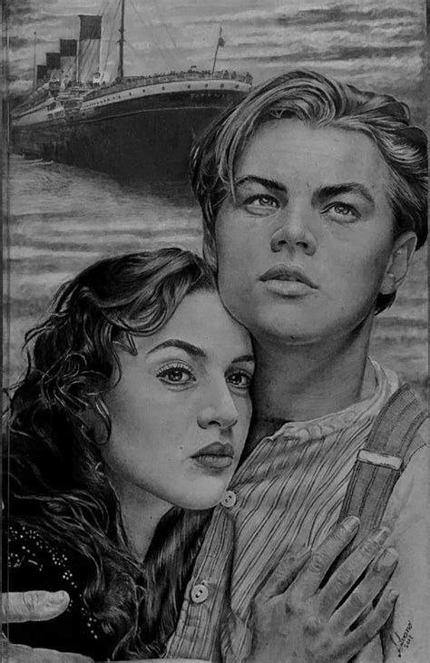 Titanic Gask the rose | Titanic art, Celebrity drawings, Titanic drawing