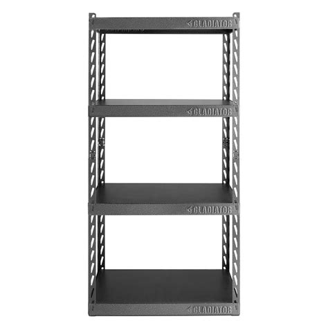 60 in. H x 30 in. W x 15 in. D 4-Shelf Steel Garage Shelving Unit with ...