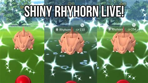 SHINY RHYHORN! - PokemonGO Shiny Encounter Compilation #25 - YouTube