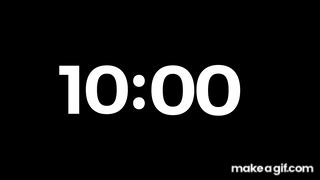 10 MINUTE TIMER * Countdown Clock * on Make a GIF