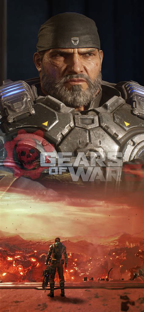 Download Marcus Fenix Gears 5 Iphone Wallpaper | Wallpapers.com