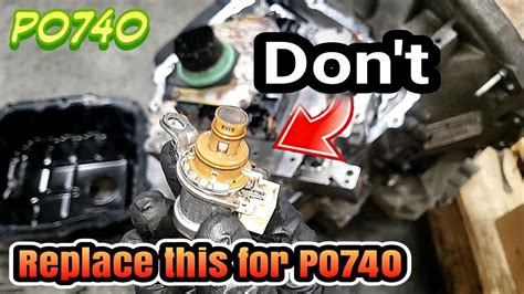 WARNING, Do not replace the Torque Convertor Clutch Solenoid for P0740 in the 62TE. Here's why ...