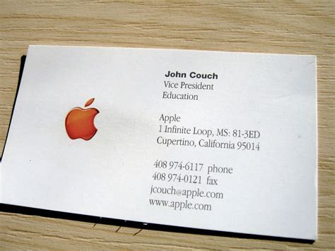 Apple Business Card | The earliest employee of Apple that I'… | Flickr