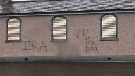 Keady Orange hall graffiti attack 'a sectarian hate crime' - BBC News