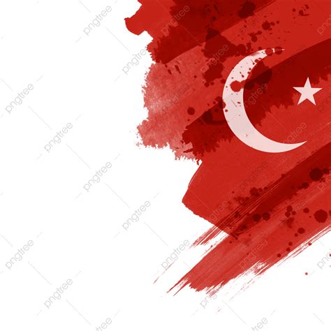 Turkish Flag White Transparent, Turkish Flag Independence Day, Turkey, National Flag ...