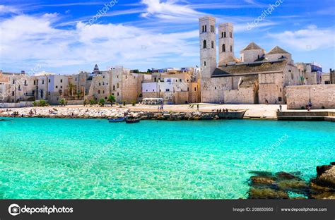 Molfetta Coastal Town Puglia Beautiful Sea Church Italy Stock Photo by ...