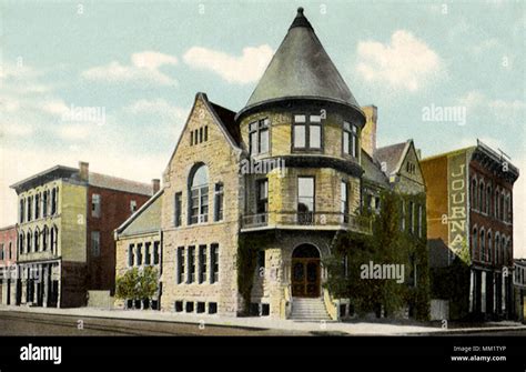 Library. Quincy. 1908 Stock Photo - Alamy