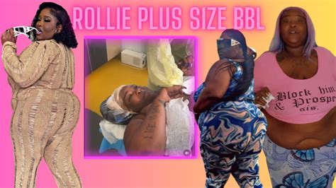 Fans UPSET Rollie Gets BBL Surgery Before Losing Weight‼️ - YouTube