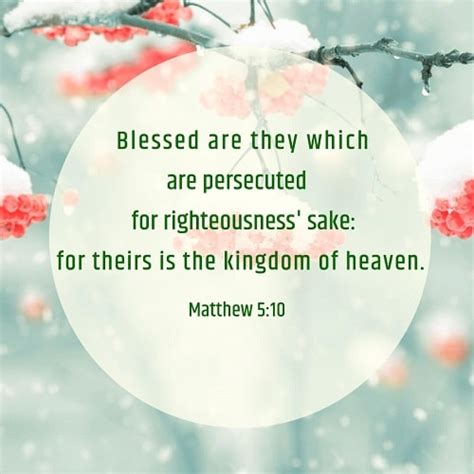 Verse of the Day - Matthew 5:10 KJV - Highland Park Baptist Church ...