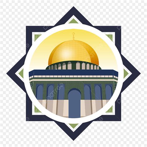 Al Aqsa Mosque Vector Art PNG, Al Aqsa Mosque, Palestine, Al Quds ...