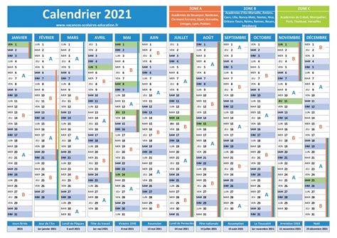 Jours fériés 2021-2022 France et Alsace-Moselle. Calendrier 2021, 2022, 2023 et 2024 avec jours ...