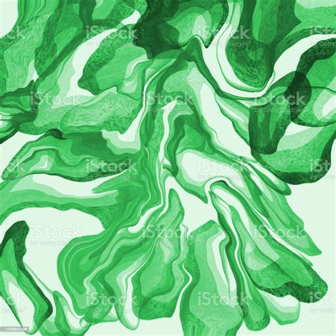 Art Green Leaf Fabric Pattern Background Stock Illustration - Download Image Now - Craft, Nature ...