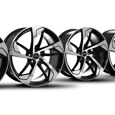 Audi 20 inch rims A5 S5 B8 8T 8W0601025CN Trapezoid black alloy rims NEW