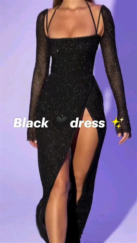 Black 🖤 dress | Parti elbiseleri, Elbise, Giyim