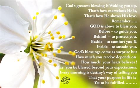 God’s greatest blessing is waking you up… - SmitCreation.com