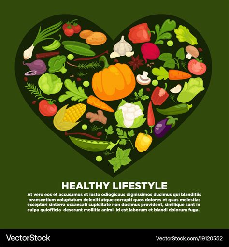 Eat healthy commercial poster with tasty Vector Image