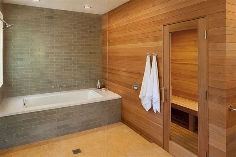 Photo 7 of 10 in 10 Sterling Saunas in Modern Homes | Bathroom design, Master bathroom design ...