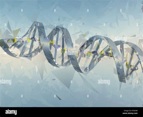 Digital art. DNA chain Stock Photo - Alamy