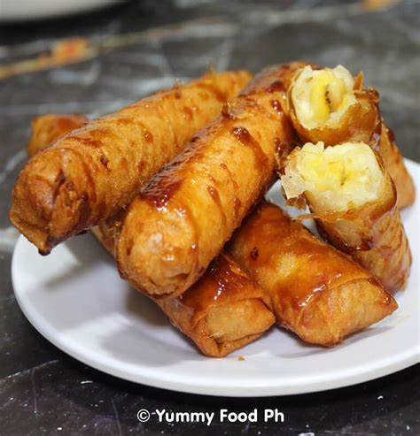 Banana Turon Recipe Crispy Banana Rolls » Yummy Food Ph