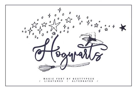 Hogwarts #font #type #brush | Hand lettering fonts, Best script fonts, Font bundles