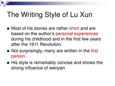 PPT - Modern Literature: Lu Xun PowerPoint Presentation, free download ...