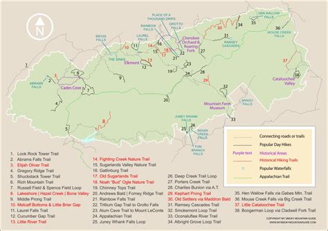 Great Smoky Mountain National Park Map | lupon.gov.ph