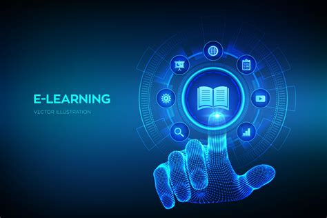 E-learning online education futuristic banner 1410879 Vector Art at Vecteezy