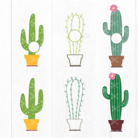 Cactus Pattern SVG