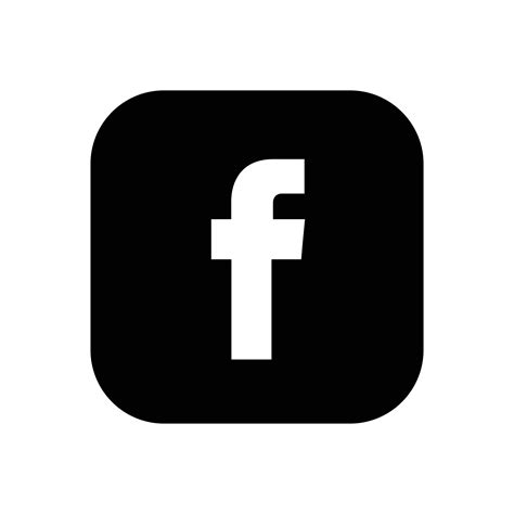 Facebook Logo Icon Black