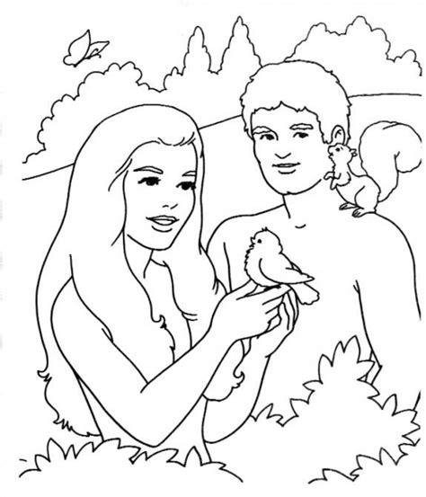 Free Printable Adam and Eve Coloring Pages For Kids - Best Coloring Pages For Kids