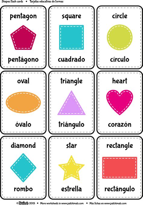 flash_cards_shapes.png 1.144×1.637 pixels | Spanish language learning ...