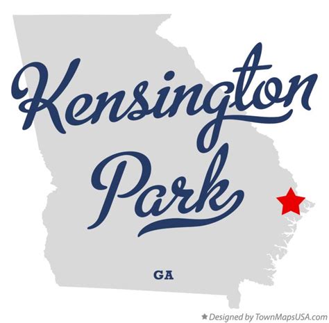 Map of Kensington Park, GA, Georgia