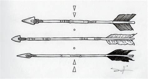 Indian Arrow Drawing