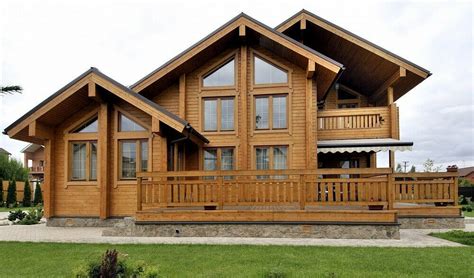 Laminated Log Eco House Kit Engineered Wood Prefab Diy Building Cabin ...