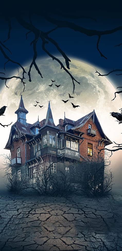 Haunted House, halloween, HD phone wallpaper | Peakpx