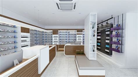 Modern Medicine Shop Furniture Custom Pharmacy Store Interior Design