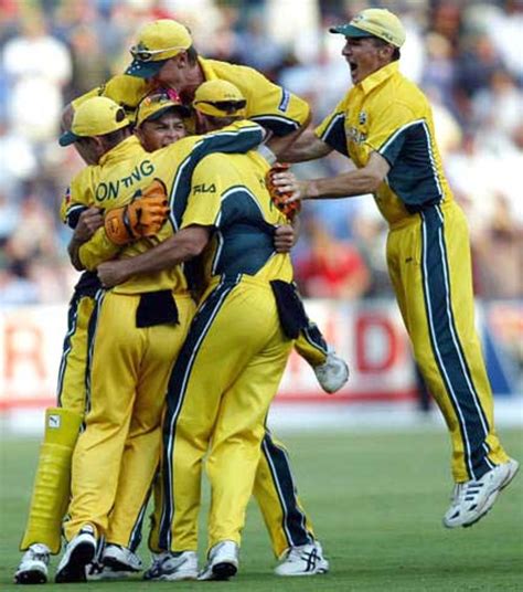 The victorious Australian cricket team poses for photographers with ...