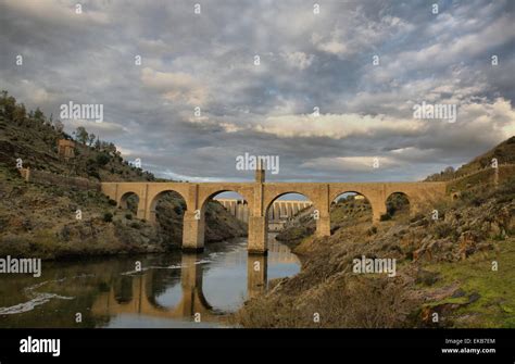 Roman bridge of Alcantara. Dates from de II century B.C. It was very important over the history ...