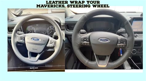 Leather wrap your Ford Maverick steering wheel. https://amzn.to/3U7cTuM (Leather Wheel cover ...