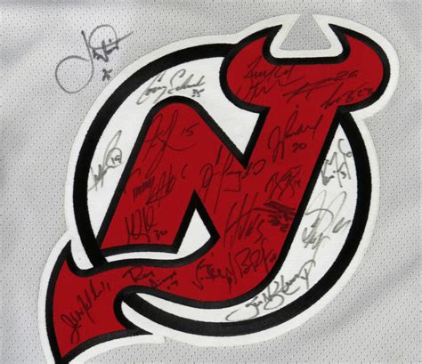 Lot Detail - 2003 Stanley Cup Champion New Jersey Devils Rare Team Signed Jersey (JSA)