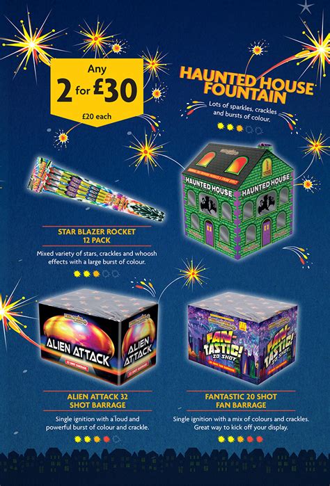 Fireworks available in store at Morrisons