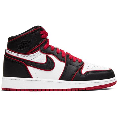 Boys' Air Jordan 1 Retro High Og (gs) Shoe black/gym red-white ...