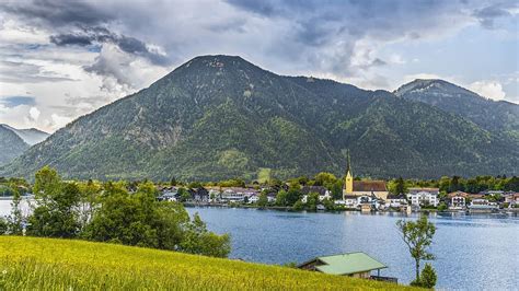 HD wallpaper: tegernsee, church, nature, bavaria, alpine, lake, landscape | Wallpaper Flare