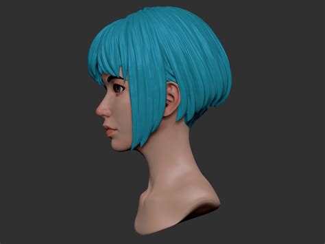 ArtStation - Female Anime Head 2 3D model | Resources