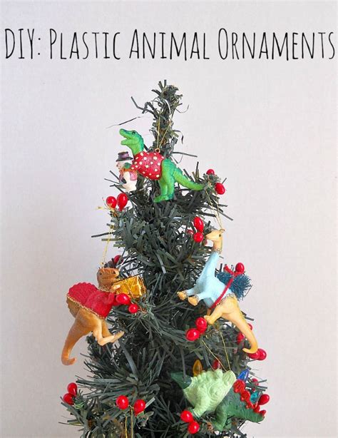 DIY Plastic Animal Ornaments - Running With A Glue Gun