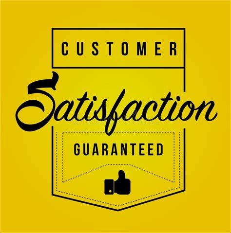 Customer Satisfaction Guaranteed Modern Stamp Stock Illustration ...