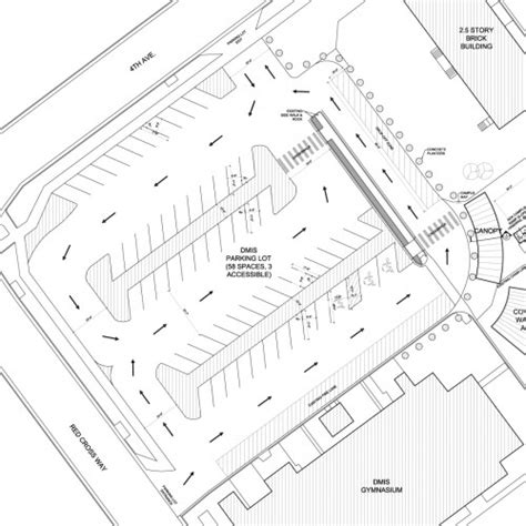 Parking Lot Plan for Denver Montclair International School - EVstudio