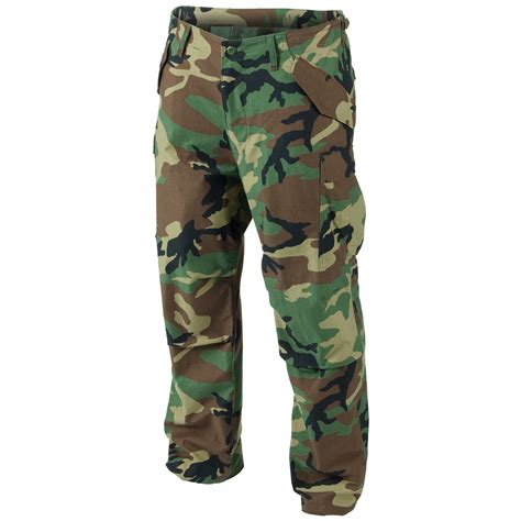 HELIKON GENUINE US M65 COMBAT TROUSERS MENS ARMY MILITARY PANTS WOODLAND CAMO | eBay