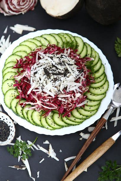 Black Radish Salad with Radicchio and Cucumber Salad Dressing Recipes ...